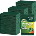 thumbnail image 1 of SCRUBIT Scouring Pads, Non-Scratch Kitchen Sponges for Cleaning Dishes, Green, 100 Pack, 1 of 6