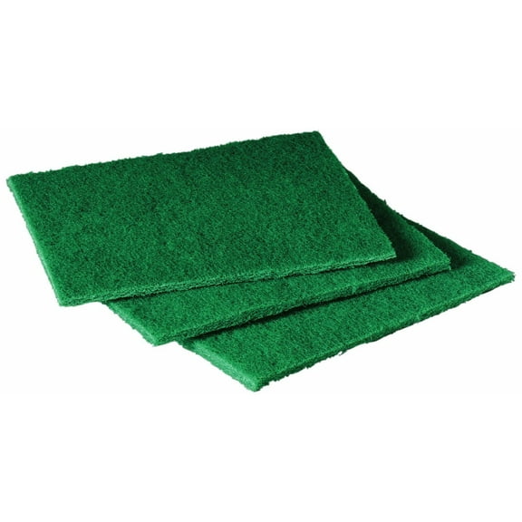 Scouring Pads - Green Medium Duty 6" x 9" (Case of 20)