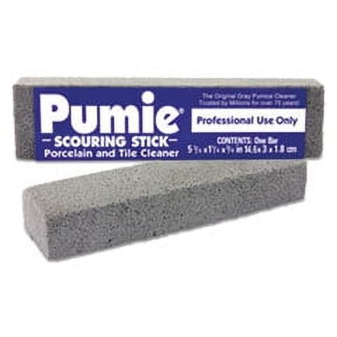 Scouring Stick, Pumie, Gray Pumice, 5 3/4 x 3/4 x 11/4, 12 per Box