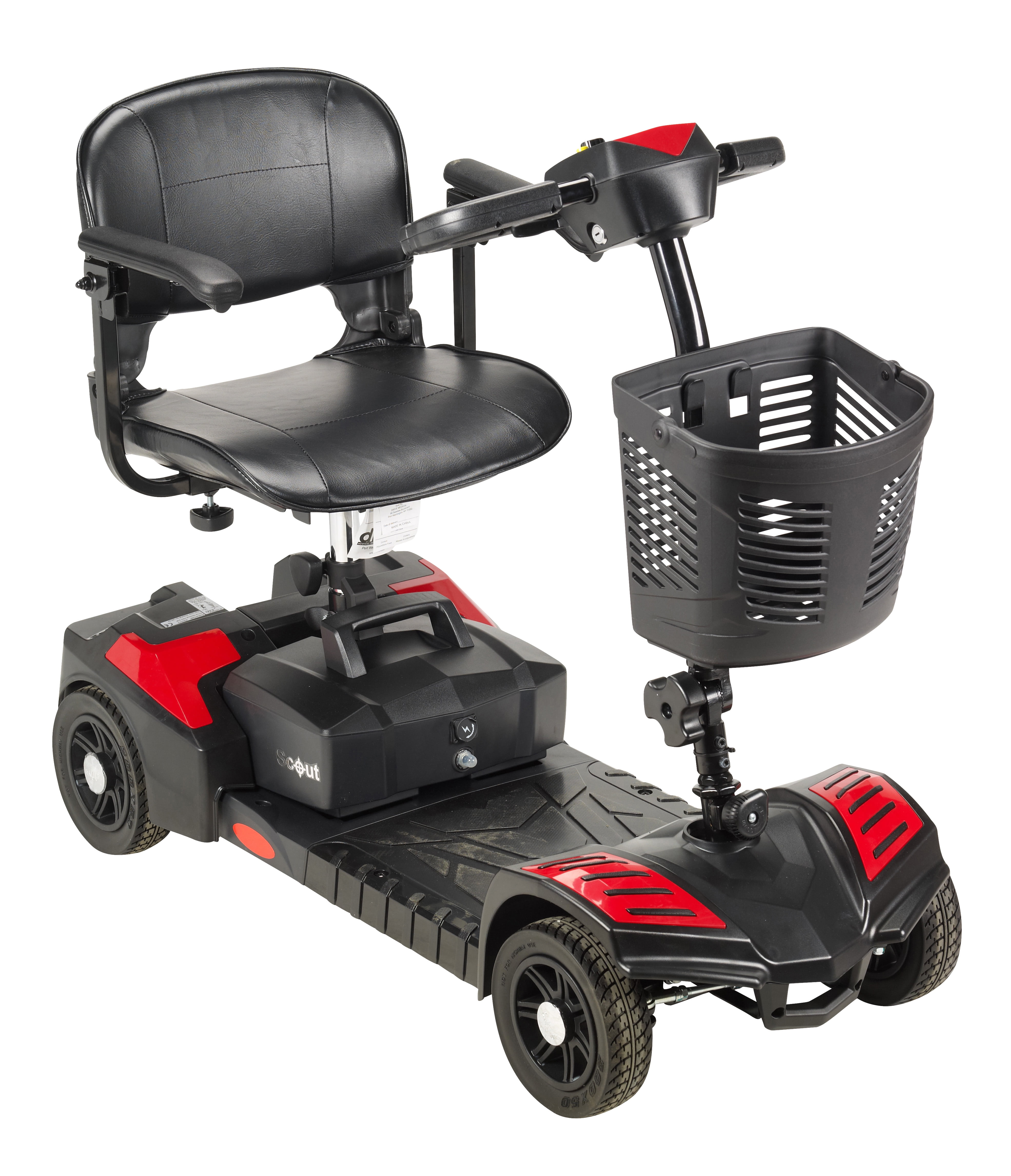 Drive medical scout compact travel power scooter, 4 wheel