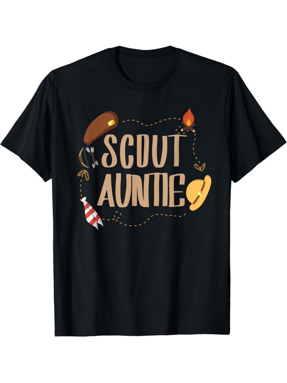 Scout Auntie Camping Scout Scouting Aunt Adventure T-Shirt