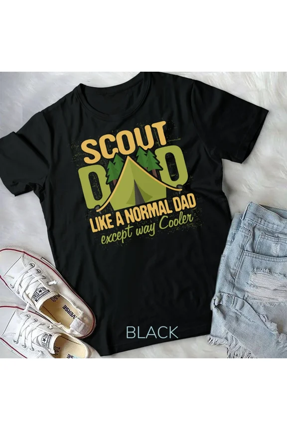 Scout Dad Cub Leader Boy Camping Scouting Troop Gift Unisex Tshirt