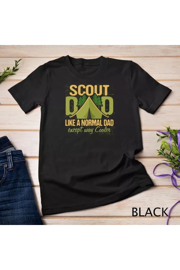 Scout Dad Cub Leader Boy Camping Scouting Troop T-Shirt BLACK Unisex S-5XL Hot Trending Shirt, Vintage Birthday Gift