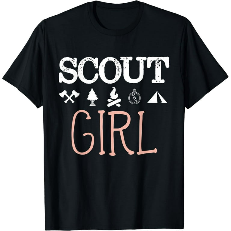 Scout Girl Scouting Troop Supporter Camping Scouting Girl T-Shirt