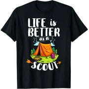 Scout Leader Scouting Guide Knots T-Shirt Graphic & Letter Print T-Shirt