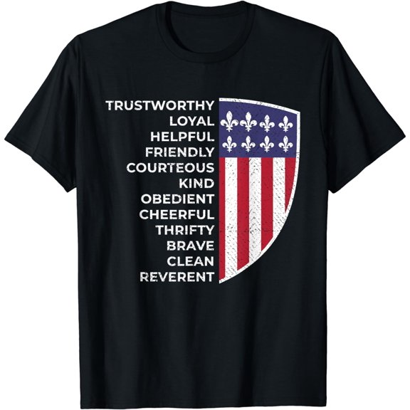 Scout Life Scouting Flag Lovers Hiking Happy Camper Camp T-Shirt