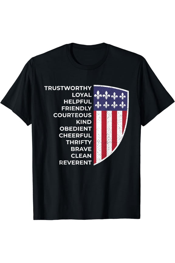 Scout Life Scouting Flag Lovers Hiking Happy Camper Camp T-Shirt