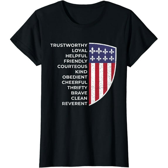 Scout Life Scouting Flag Lovers Hiking Happy Camper Camp T-Shirt