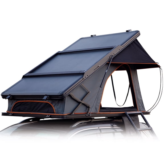 Scout Max 2-3 Person Hard Shell Rooftop Tent with 7.6ft Ladder, Grey