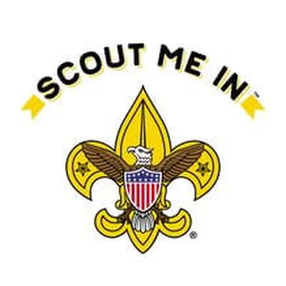 Scout Me In Cake Topper – Scouting BSA Logo cake Decoration – BSA Celebration Decor (Fits 1/4 sheet cake or larger)