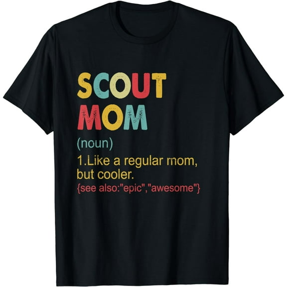 Scout Mom Definition - Vintage Funny Scout Mom For Women T-Shirt