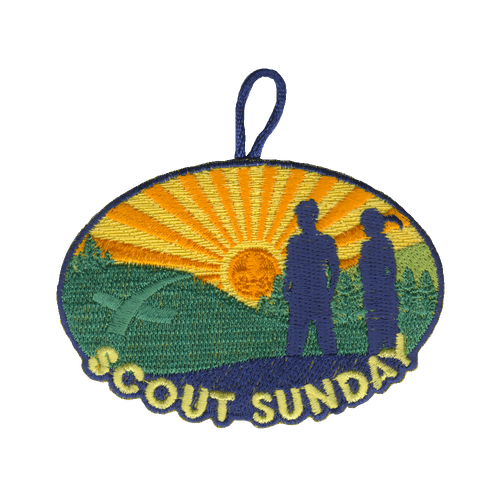 Scout Sunday Activity Patch Sunrise Design