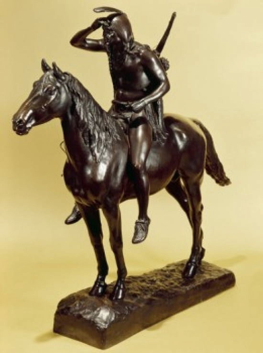 Scout  The Dallin  Cyrus Edwin (1861-1944American) Canvas Art - Cyrus Edwin (24 x 36)