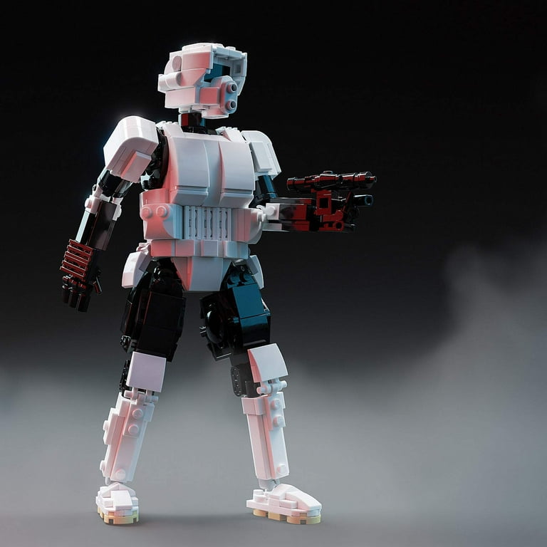 Scout Trooper 9 Buildable Figure MOC made using LEGO parts