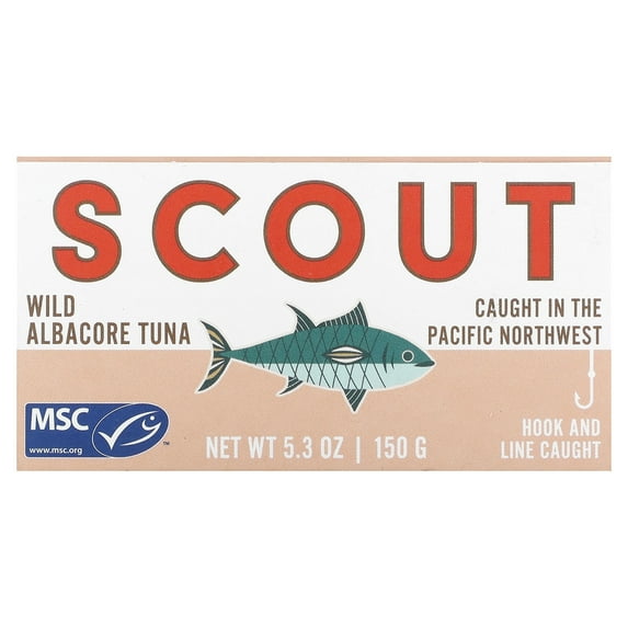 Scout Wild Albacore Tuna, 5.3 oz (150 g)