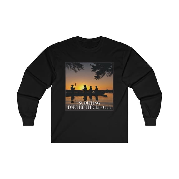Scouting For The Thrill Of It Ultra Cotton Long Sleeve Tee Scouts In Canoe