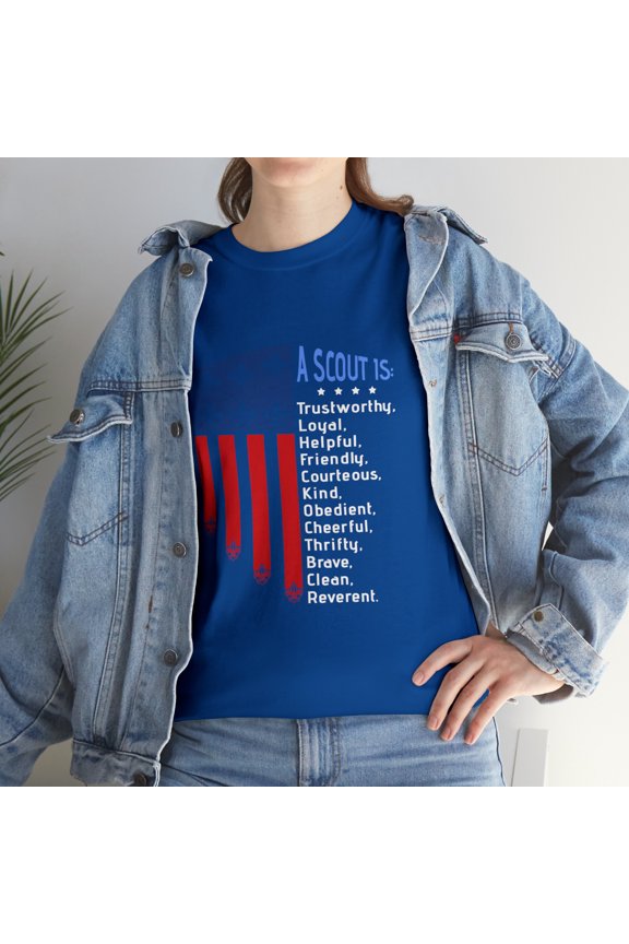 Scouting Law America Flag Scouting T-Shirt