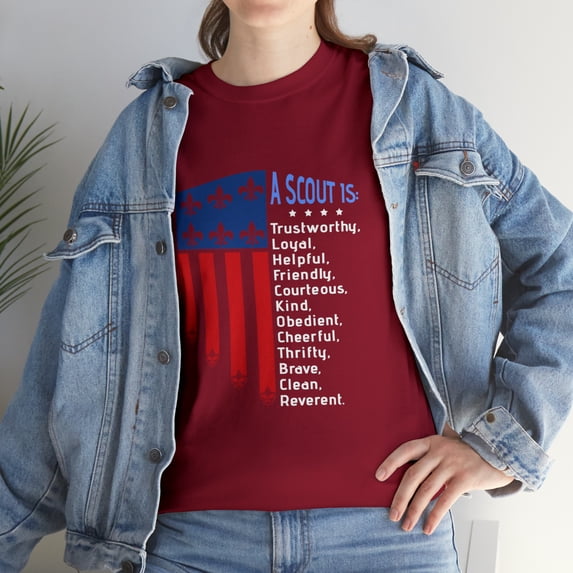 Scouting Law America Flag Scouting T-Shirt