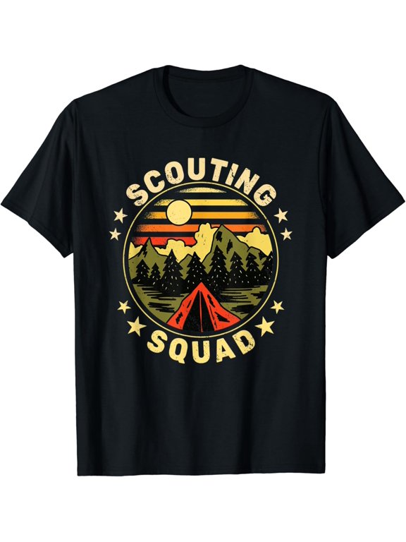 Scouting Squad Vintage Scouts Camping Boy Hiking Scouting T Shirt