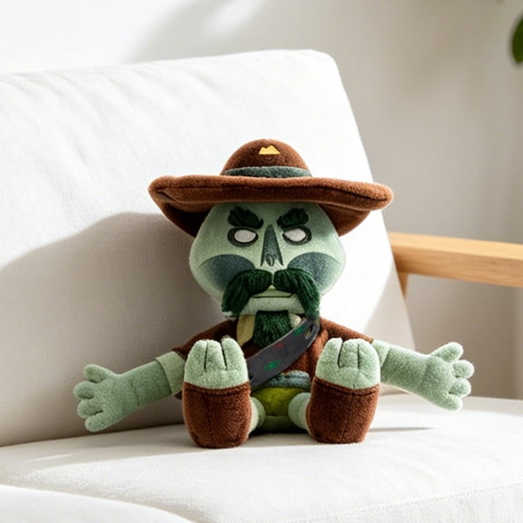 Scoutmaster Myres Plush Toy 9.8In Game Peak Stuffed Toys Peripheral Ultra Soft Plush Doll (Dark Green-25cm)