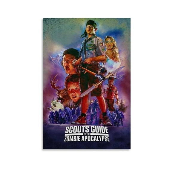 Scouts Guide to The Zombie Apocalypse Movie Poster Artworks Picture Print Poster Wall Art Painting Canvas Decor Home Posters Decorative