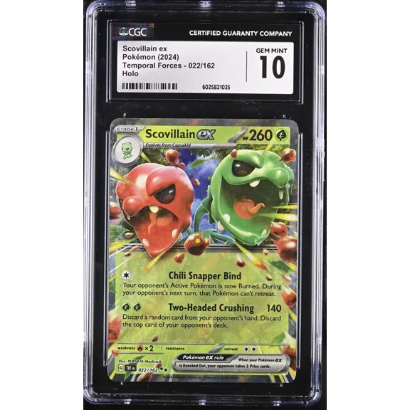 Scovillain ex Temporal Forces Card Number 022/162 CGC 10