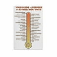 thumbnail image 1 of Scoville1 Heat Units Peppers Chart Poster Chili Knowledge Guide Wall Art (6) Canvas Painting for Living Room Bedroom Decor, 1 of 5