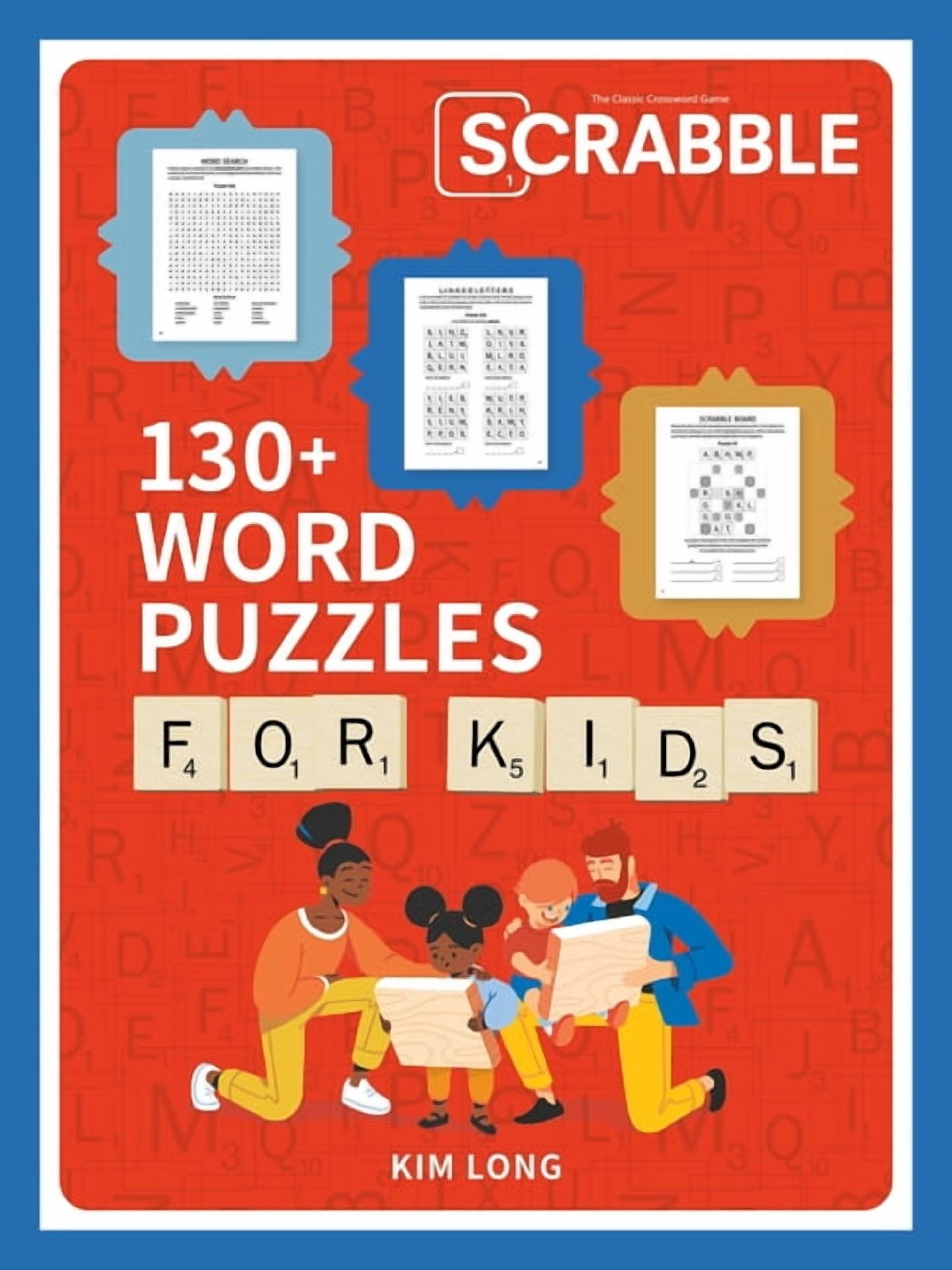 Scrabble: 130+ Word Puzzles for Kids, (Paperback)