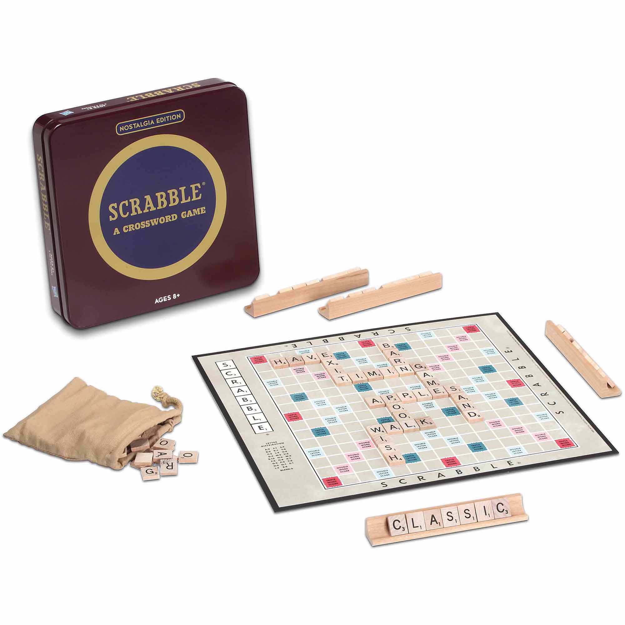 Scrabble Board Game Nostalgia Edition Game Tin - image 1 of 3