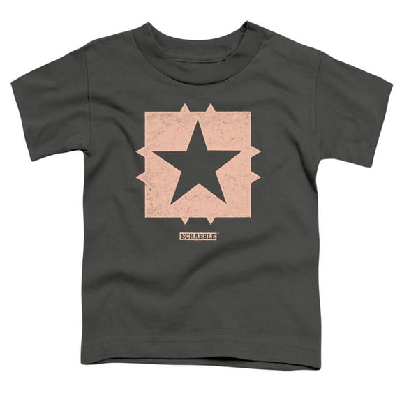 Scrabble Free Space S/S Toddler T-Shirt Charcoal