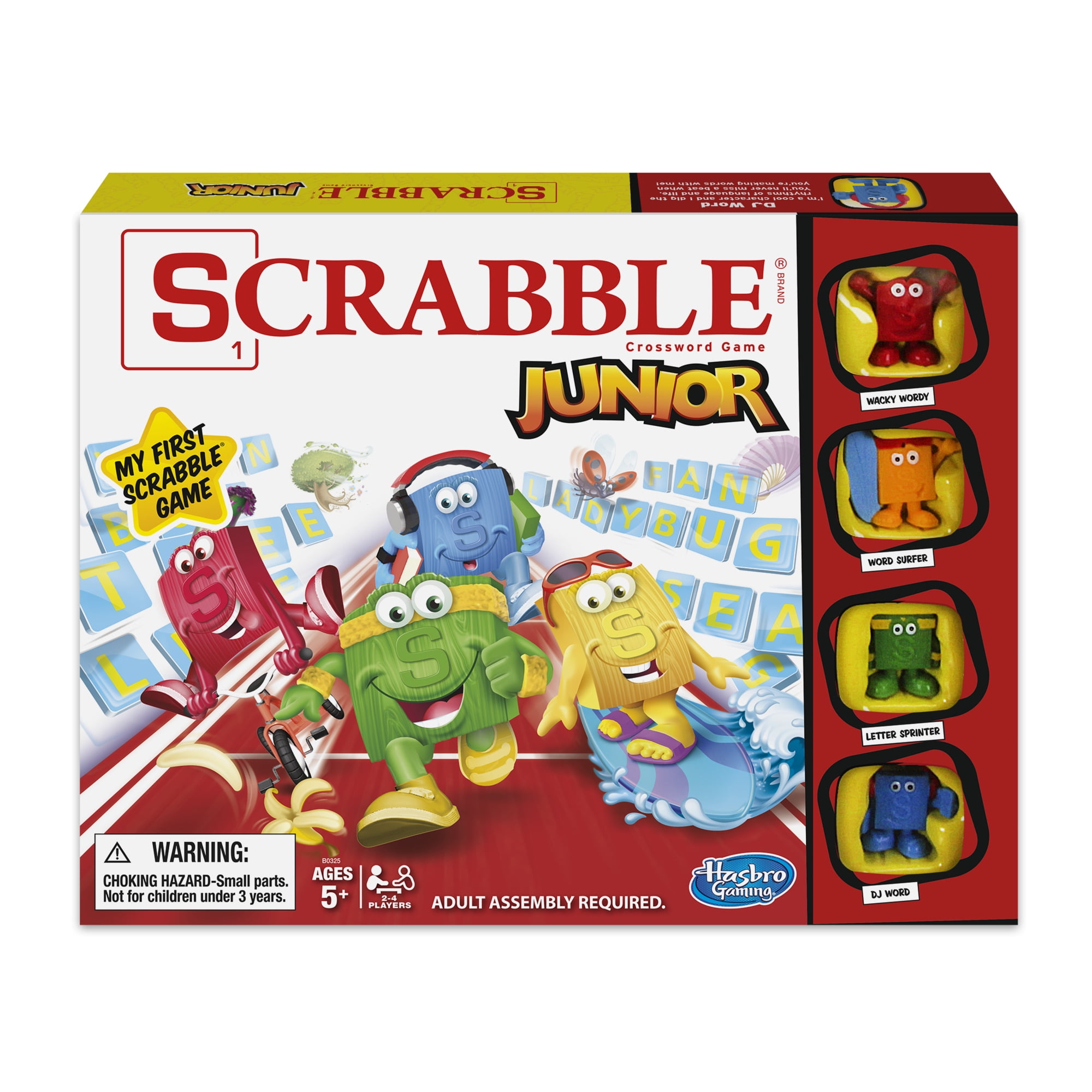 Scrabble Junior Crossword Board Game for Kids and Family Ages 5 and Up, 2-4  Players 