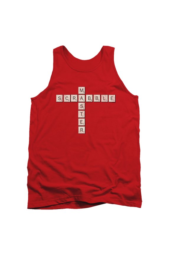 Scrabble Scrabble Master Adult Tank Top Red