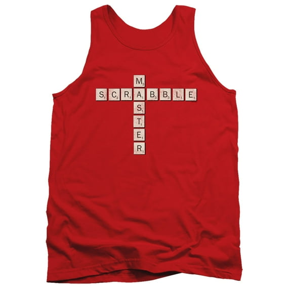 Scrabble Scrabble Master Adult Tank Top Red
