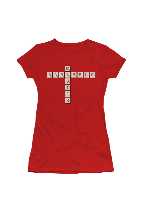 Scrabble Scrabble Master S/S Junior Women's T-Shirt Sheer Red