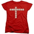 thumbnail image 1 of Scrabble Scrabble Master S/S Women's T-Shirt Red, 1 of 1