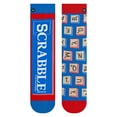 thumbnail image 1 of ODD SOX – Scrabble Split – Novelty Crew Socks – Size Large – Men's 8–12 / Women's 9.5–13.5 – Gift, 1 of 3
