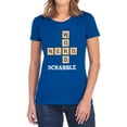 thumbnail image 1 of Scrabble Word Nerd Women's T Shirt, Royal, 2X-Large, 1 of 6