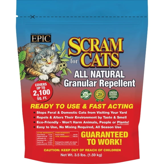 Scram For Cats Organic Cat Repellent - Single Pack