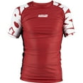 thumbnail image 1 of Scramble Baka Short Sleeve Rashguard - XL - Red/White, 1 of 3