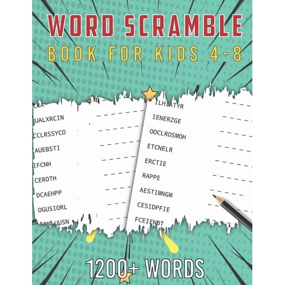 Scramble Word Book for Kids 4-8: Fun Activity Games for Kids Ages 4-8, Boost Your Kid's IQ, Vocabulary and Spelling skil, (Paperback)
