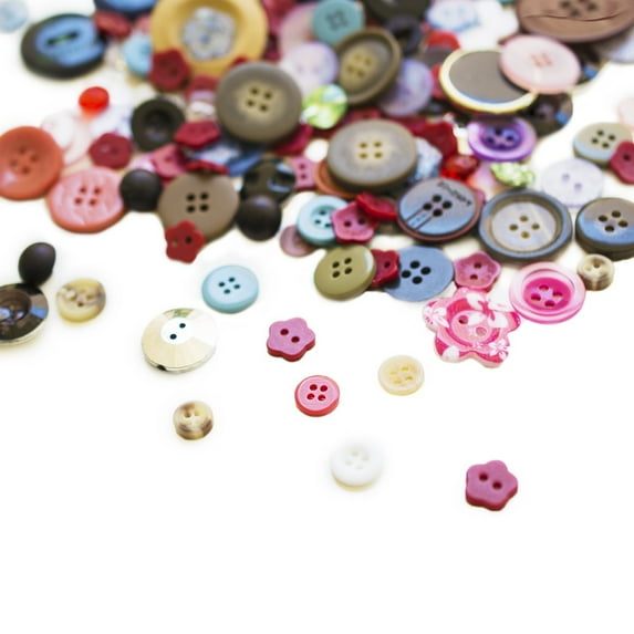 Scrambled Assortment Bag of Buttons (100 Pack) by Super Z Outlet