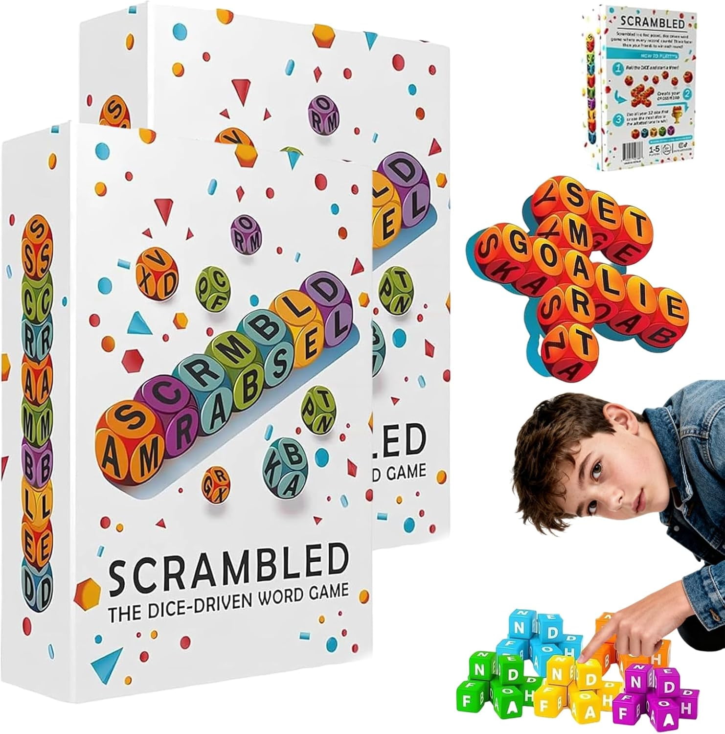 Scrambled Dice Word Game – Fast-Paced Brain Exercise & Spelling ...