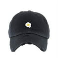 thumbnail image 1 of Scrambled Egg Vintage Baseball Cap Embroidered Cotton Adjustable Distressed Dad Hat Brush Black, 1 of 1