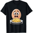 thumbnail image 1 of Scrambled Shock Breakfast Cartoon Egg T-Shirt All Size S-5XL, 1 of 4