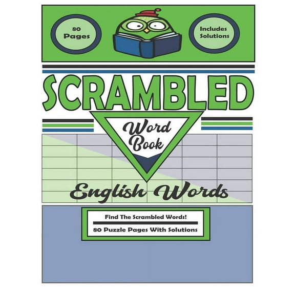 Scrambled Word Book: 80 Puzzle Pages With Solutions, (Paperback)
