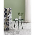 thumbnail image 1 of Scranton 3 Legged Side End Accent Table, Green Metal, Modern, 1 of 7