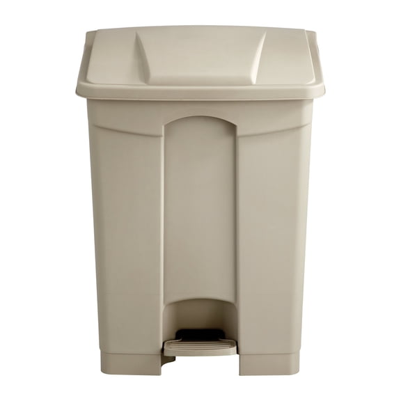 Scranton & Co 17 Gallon Plastic Receptacle in Beige