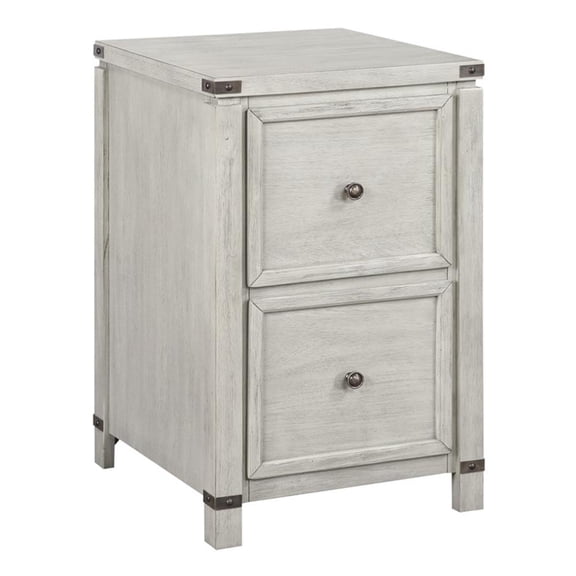 Scranton & Co 2-Drawer File Cabinet in Champagne White Oak Finish