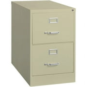 Scranton & Co 25" 2-Drawer Metal Legal Width Vertical File Cabinet in Beige