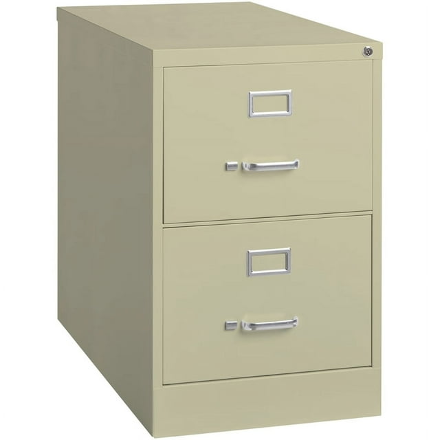 Scranton & Co 26.5" 2-Drawer Metal Legal Width Vertical File Cabinet in Beige
